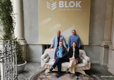 Het team van Blok Plaatmateriaal, bestaand uit Jan Blok, Niels Bouman, Annelies Geldermans en Diana Lap.